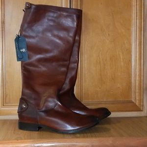 New♎Frye Melissa Button Back Tall Riding Boots